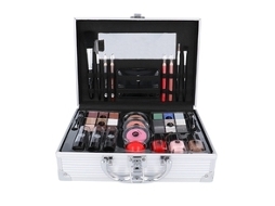 2K All About Beauty Train Case Set Complete Makeup Palette 60.2G