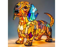 Abajures em formato de Corgi, Schnauzer, com LED e temas de animais, para cabeceira, sala de estar, quarto.