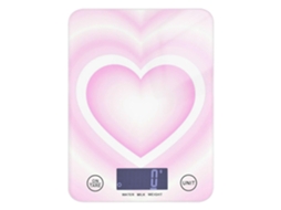 Balança De Cozinha Digital À Prova D Água Love Pink Heart Spices 5kg 5g, Com 4 Unidades De Medida, Ideal Fabricação
