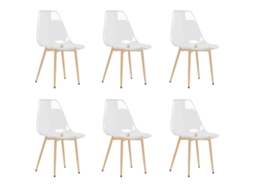 Dining Chair, Dining Chairs Vidaxl Transparente Madeira (n/a)