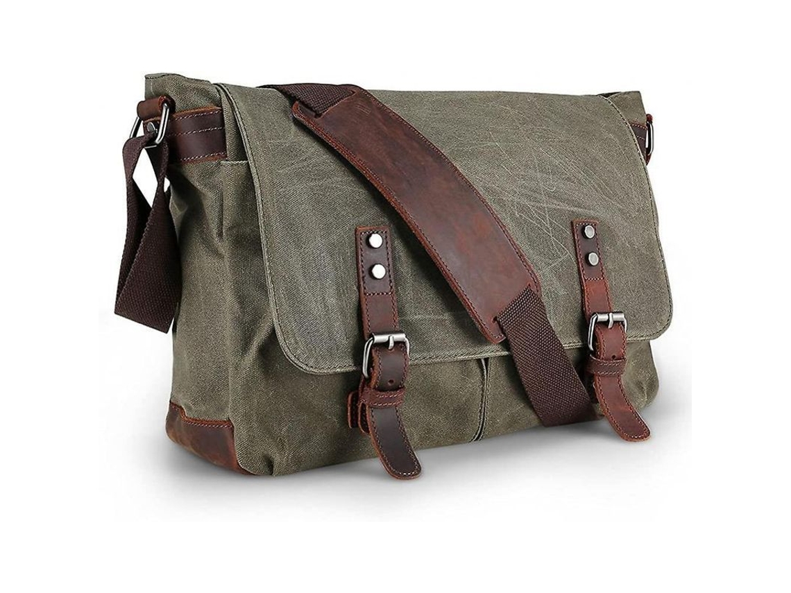 2026 bolso Messenger Impermeable Hombre, Mochila Bandolera Canvas para Portátil 15 Pulgadas Grande Fgr Utilidad