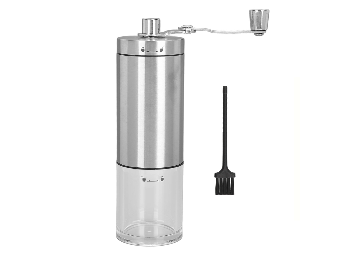 Moedor de Café Manual de Manivela com Aço Inoxidável e Cerâmica Ct5014 para Casa e Escritório | S/MARCA