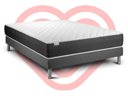Conjunto Vital Spring 130 X 200 Cm Somier Kit Cinzento
