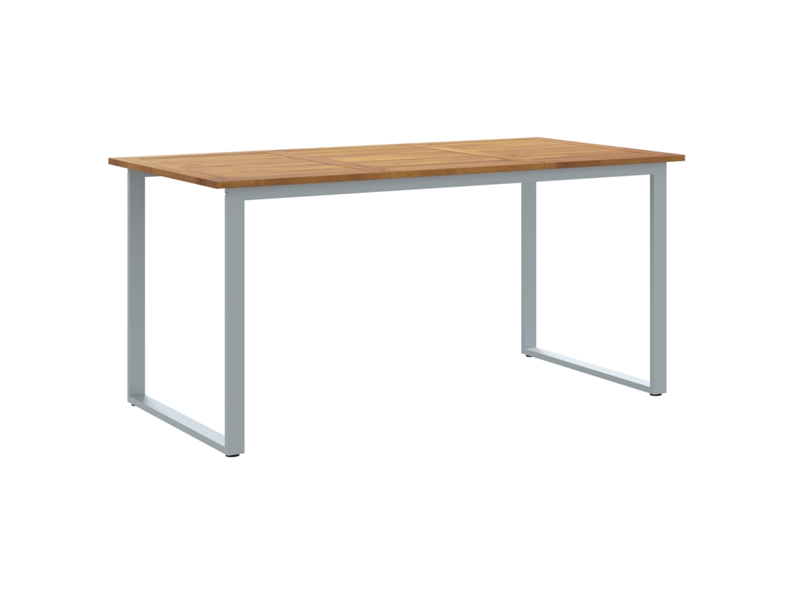 Conjunto 1 Móveis De Jardim Vidaxl Cinzento Madeira De Acácia Maciça (160 X 80 X 75 Cm)