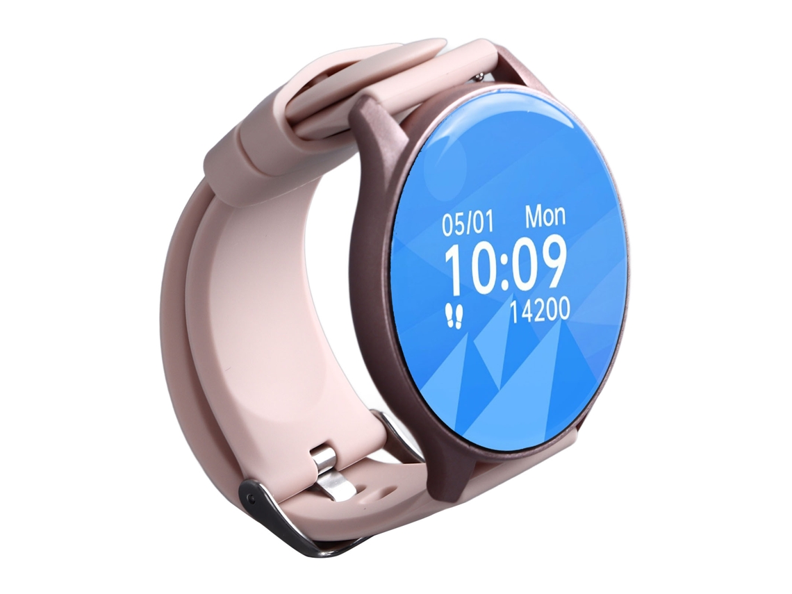Relógio Inteligente 1.43 Polegadas Monitoramento de Saúde Chamada Bluetooth Ip67 Rosa