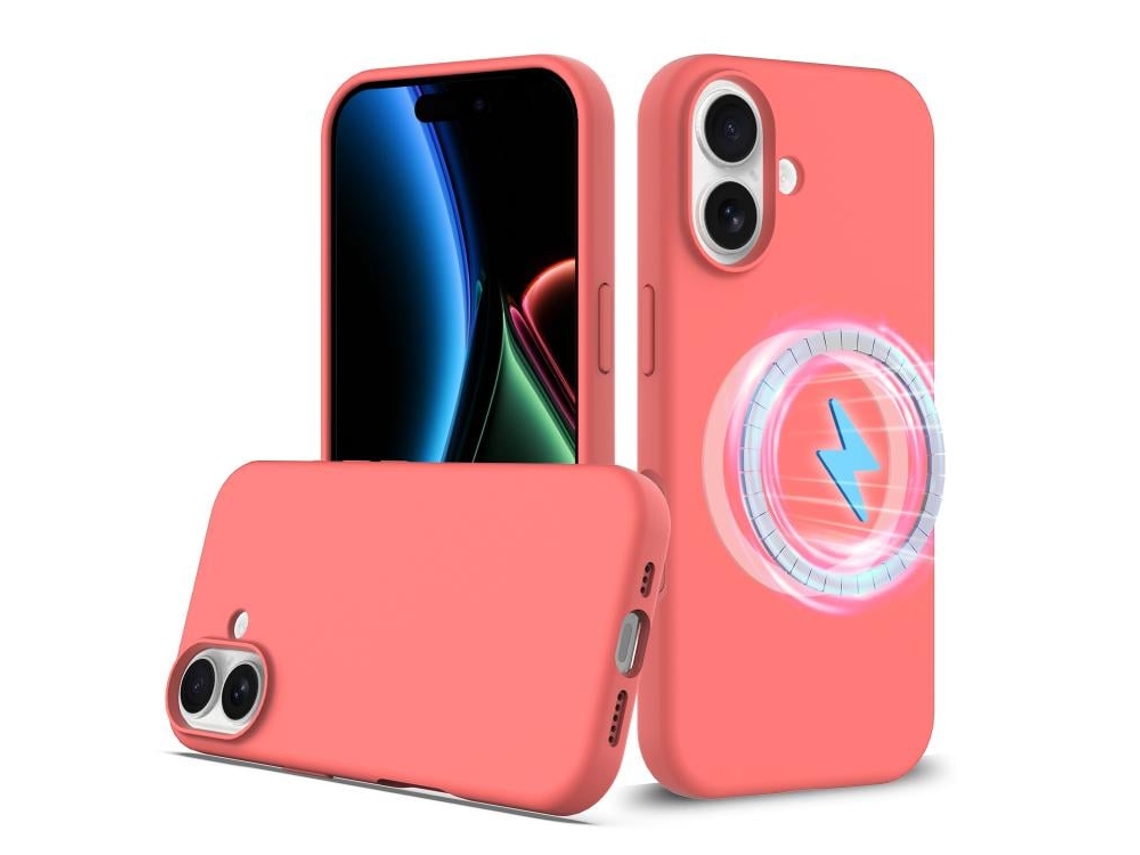 Capa De Silicone Com Magsafe Para Iphone 17 - À Prova De Choque E Resistente A Quedas