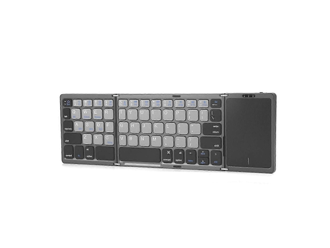 Teclado Bluetooth Dobrável, Preto e Branco TAISHENGDA