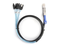 Cable Mini Sas H0402 Sff 8644 para 4 Discos Duros Sata Externos de Servidor (accesorios para Ordenador)