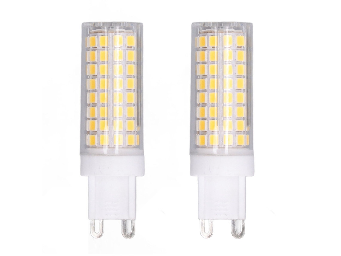 Lâmpada G9 Led Ajustável 10w Luz Natural 102 Leds Proteção Ocular para Lustre Lâmpada de Mesa 2pcs Ac100 120v