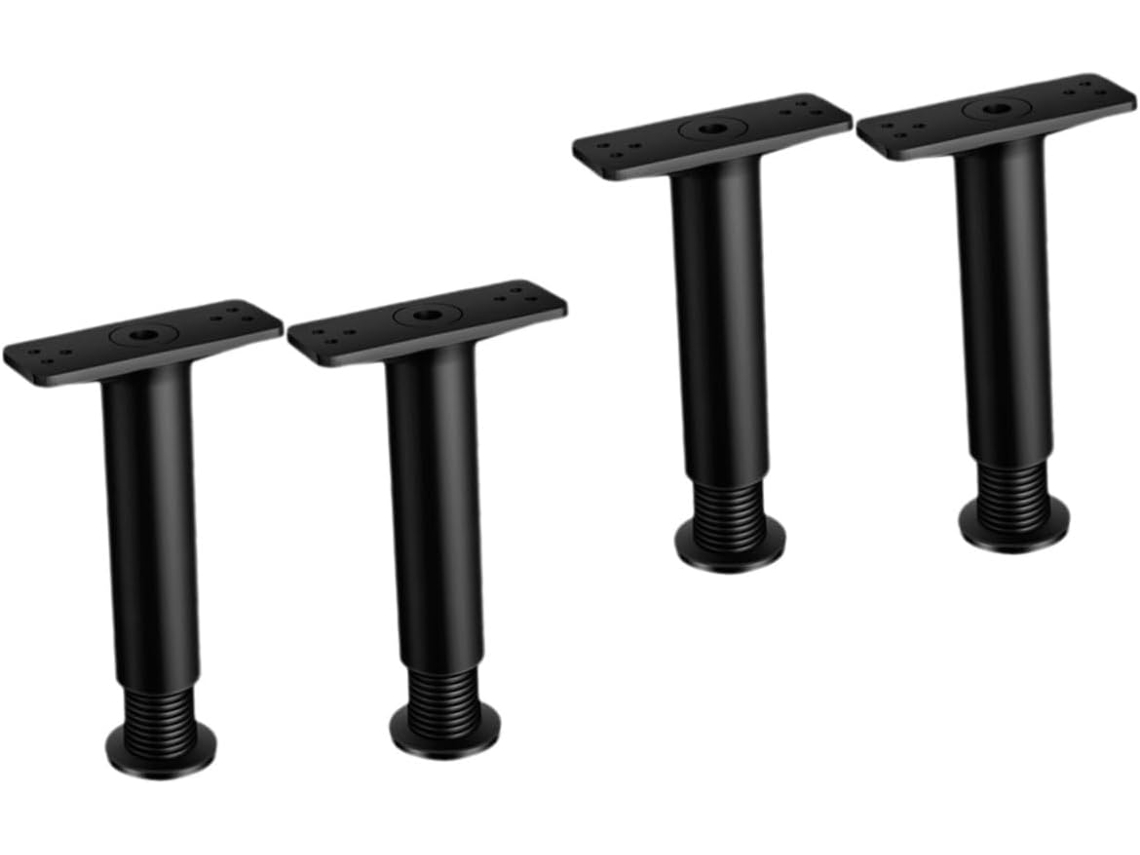 Tofficu Conjunto De 4 Pés Apoio Para Cama Ajustáveis, Para Móveis, Suporte De Substituição Para Estrutura Cama