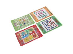 Jogo De Xadrez Voador Portátil Serpentes E Escadas Para Crianças, Nove Peças Morris, Jogo Ludo Para Família, Conjunto 4 Em 1 Aquaforge (lgl)