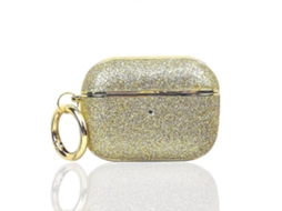 Camada protetora para fones de ouvido semi-fio com glitter e revestimento eletrolítico. GIECY