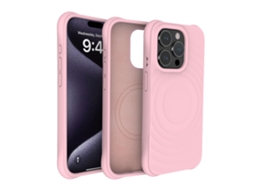 (rosa, Iphone 16 Pro Max) Capa Magnética Para Iphone, Cobertura Total Com Silicone Líquido.
