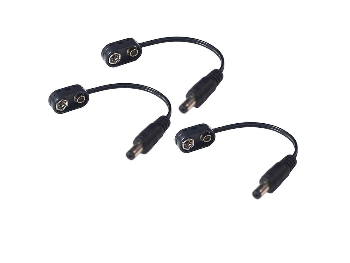 Lurelia Cabo Adaptador De Alimentação, 3 Unidades, 9 V, 15cm
