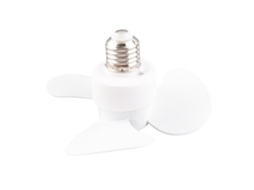 Ventilador Mini E27 E26 Silencioso 85‑265v para Quartos Escritórios