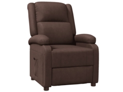 Recliner Chair, Recliner Chairs Vidaxl Marrom Couro Artificial