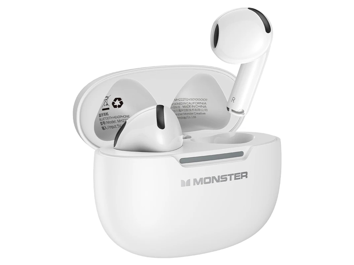 Fones De Ouvido Sem Fio Monster N-lite208 Bt 5.4 Cancelamento De Ruído Esportivos Impermeáveis