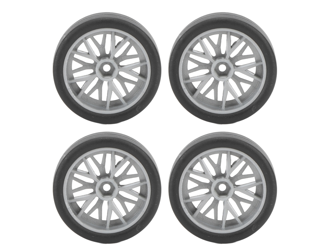 Conjunto de 4 pneus de borracha de reposição para carro de drift RC, modelo AE86.