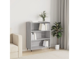 Vidaxl Estante 69,5x32,5x90 Cm Derivados De Madeira Cinzento Sonoma