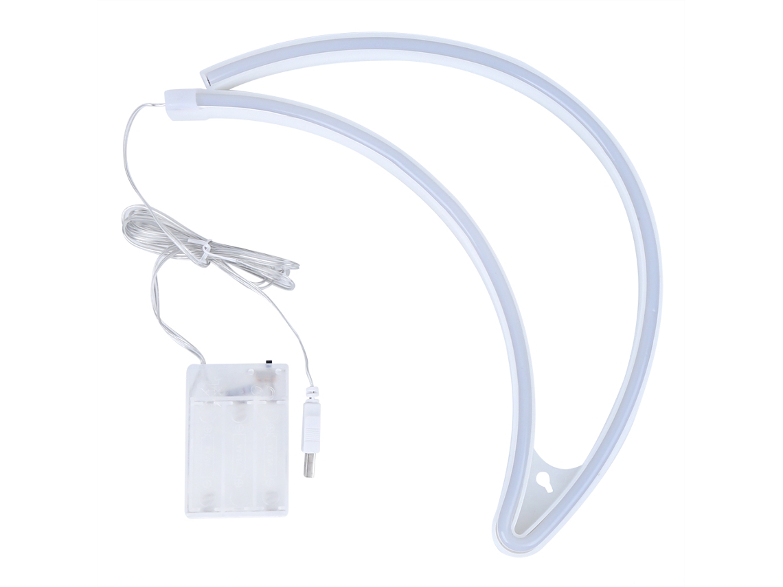 2026 luz Neon Led em Forma de Lua Sinal Decorativa Luz de Parede para Dormitório Quarto Festa