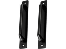 Conjunto De 2 Puxadores Pretos Para Portas Celeiro, Ideais Para Cozinhas, Portas De Correr, Portões De Jardim, Guarda