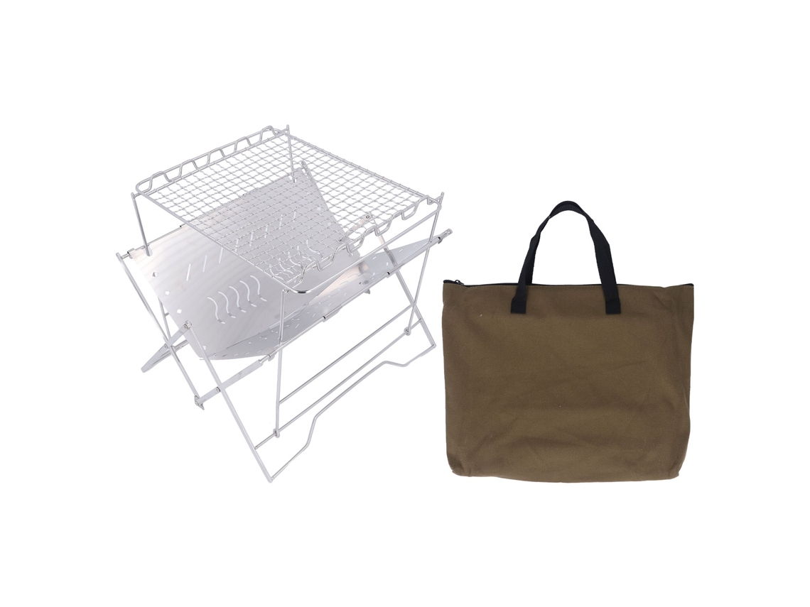 Churrasqueira Portátil Aço Inox para Camping