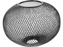 Abajur de Ferro Preto com Revestimento em Rattan para Luminária de Teto, Design Vazado e Formato de Gaiola, Ideal para Cozinha Ou Escritório. SFUSHOS