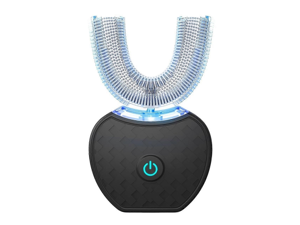 Escova De Dentes Elétrica Em Formato De U, Escova De Dentes Automática 360 (preta)