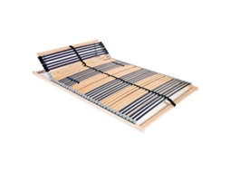 Vidaxl Estrado De Ripas Com 42 Ripas 7 Zonas 120x200 Cm