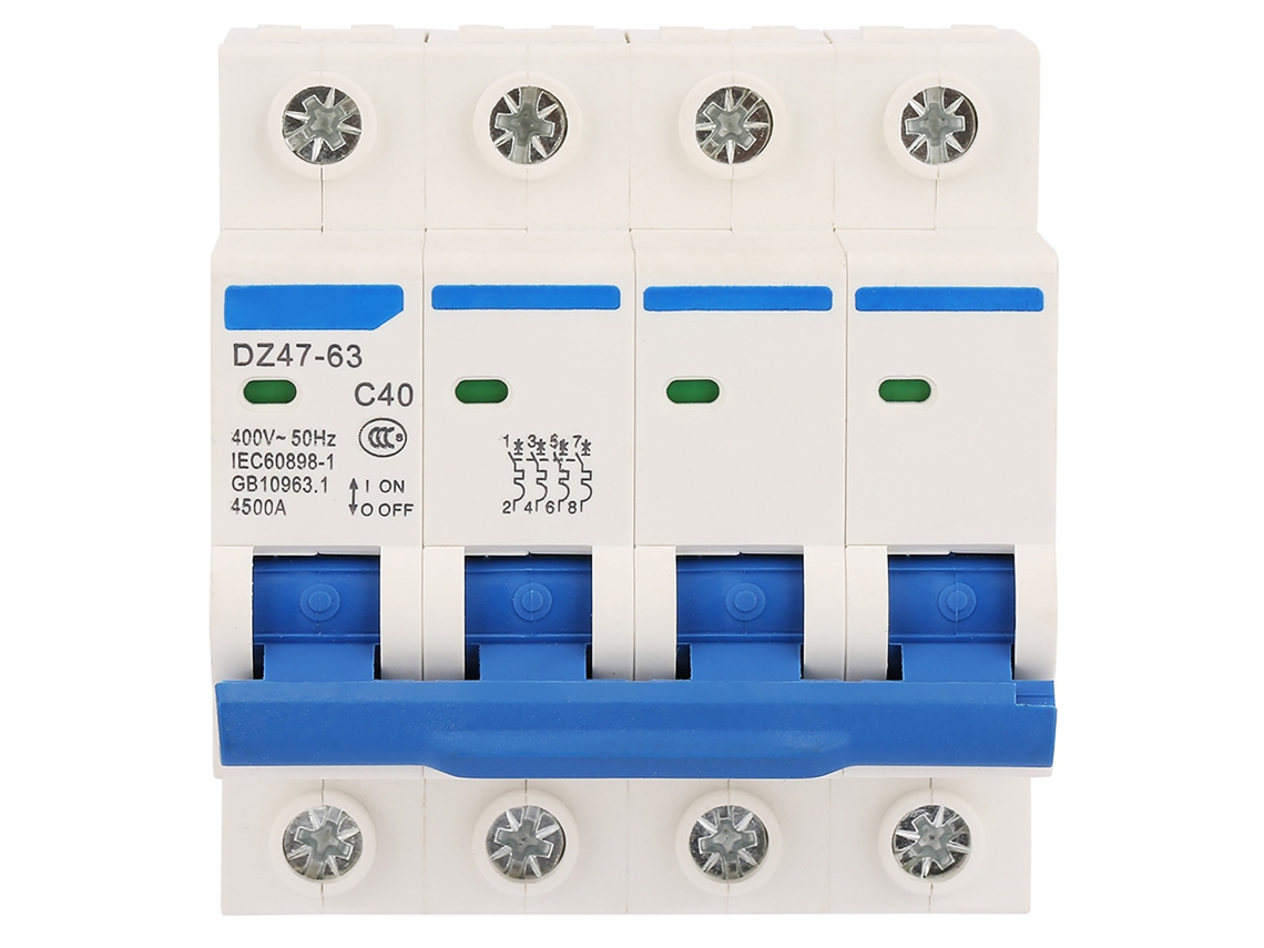 Laxiscreed Disjuntor Miniatura De Proteção De Circuito Com Sobrecarga E Fuga À Terra