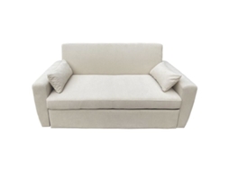Sofá-Cama de Pana Bege 2 Lugares Matt HAPPY GARDEN