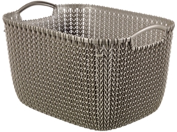 Cesto roupa CURVER Knit 19 LT Castanho