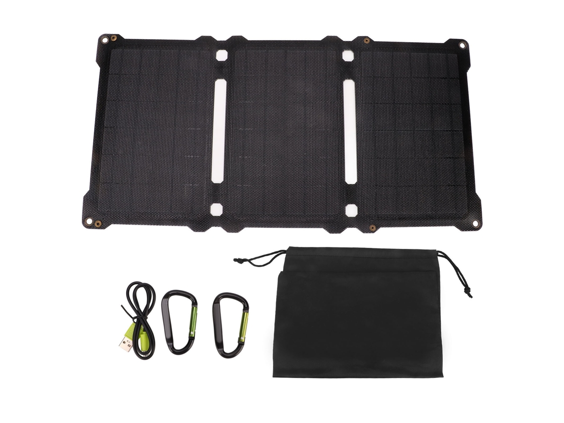 Laxiscreed Carregador Solar Dobrável 5v 21w Com Duas Saídas Usb E Design Leve