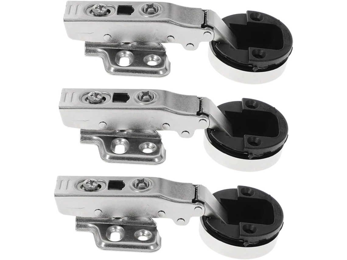 Conjunto De 3 Dobradiças Com Fechamento Suave Para Portas Vidro,