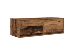 Tv Cabinet, Tv Cabinets Vidaxl Marrom Madeira Processada (80 X 31 X 25.5 Cm)
