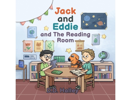 Livro Jack and Eddie and the Reading Room de DD Halley (Inglês)