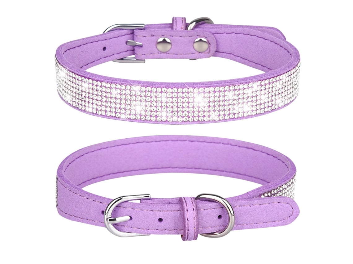 Colar Fofinho para Cachorrinho, Lantejoulas Brilhantes de Diamante e Cristal, Acessórios Macios, Adequado para Cães Pequenos S* ZYBLSSBB