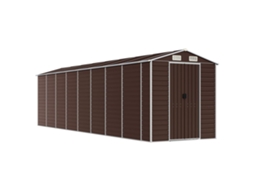Abrigo VIDAXL Marrom Aço (191x725x198 cm)