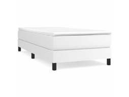 Box Spring Bed, Box Spring Beds Vidaxl Branco Couro Artificial (90 X 200 Cm)