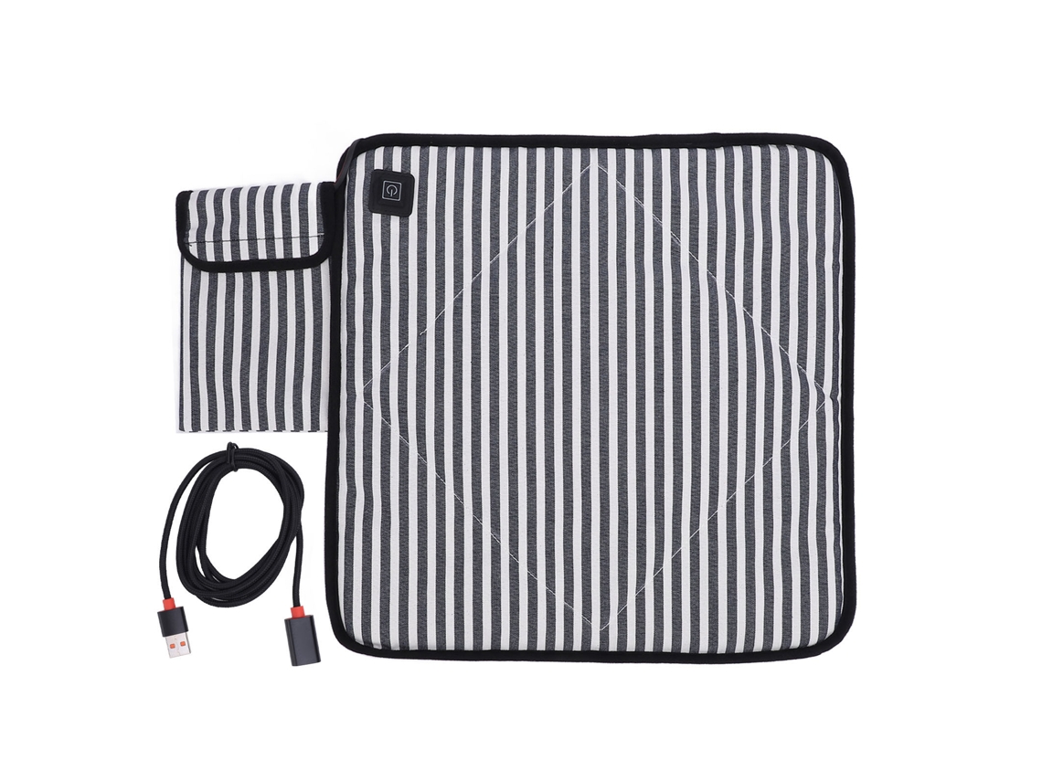 Cojim de Cadeira Aquecido Portátil Usb Ajustável Canvas | S/MARCA