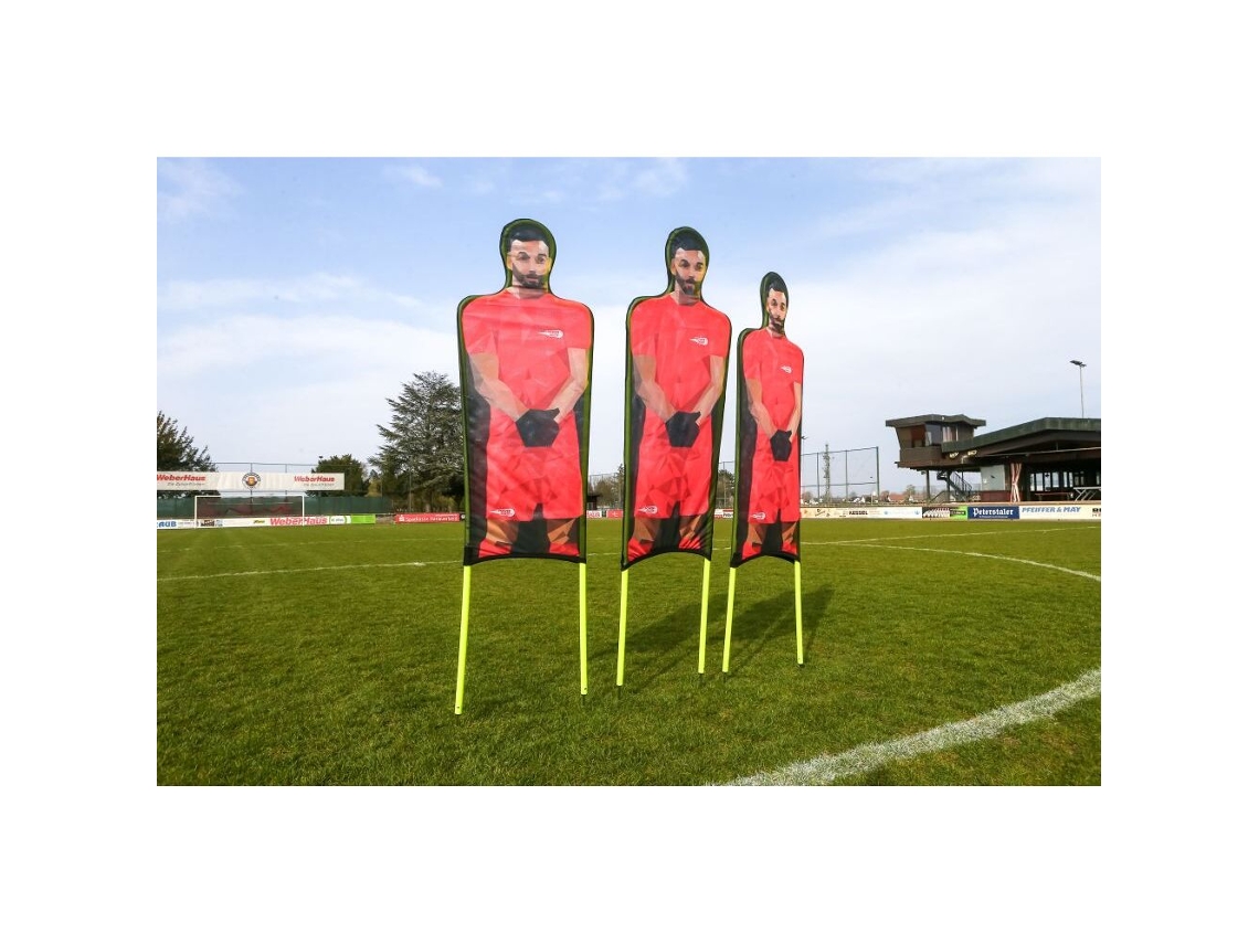 Conjunto de 3 bonecos de treino flexíveis em poliéster estampado POWERSHOT TU