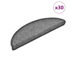 Vidaxl Tapetes De Escada 30 Peças 56x17x3 Cm Cinza Escuro Semicircular
