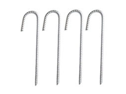 2026-4 Peças De Estacas De Fixação De Aço Galvanizado Para Toldos, Jardim E Balanços
