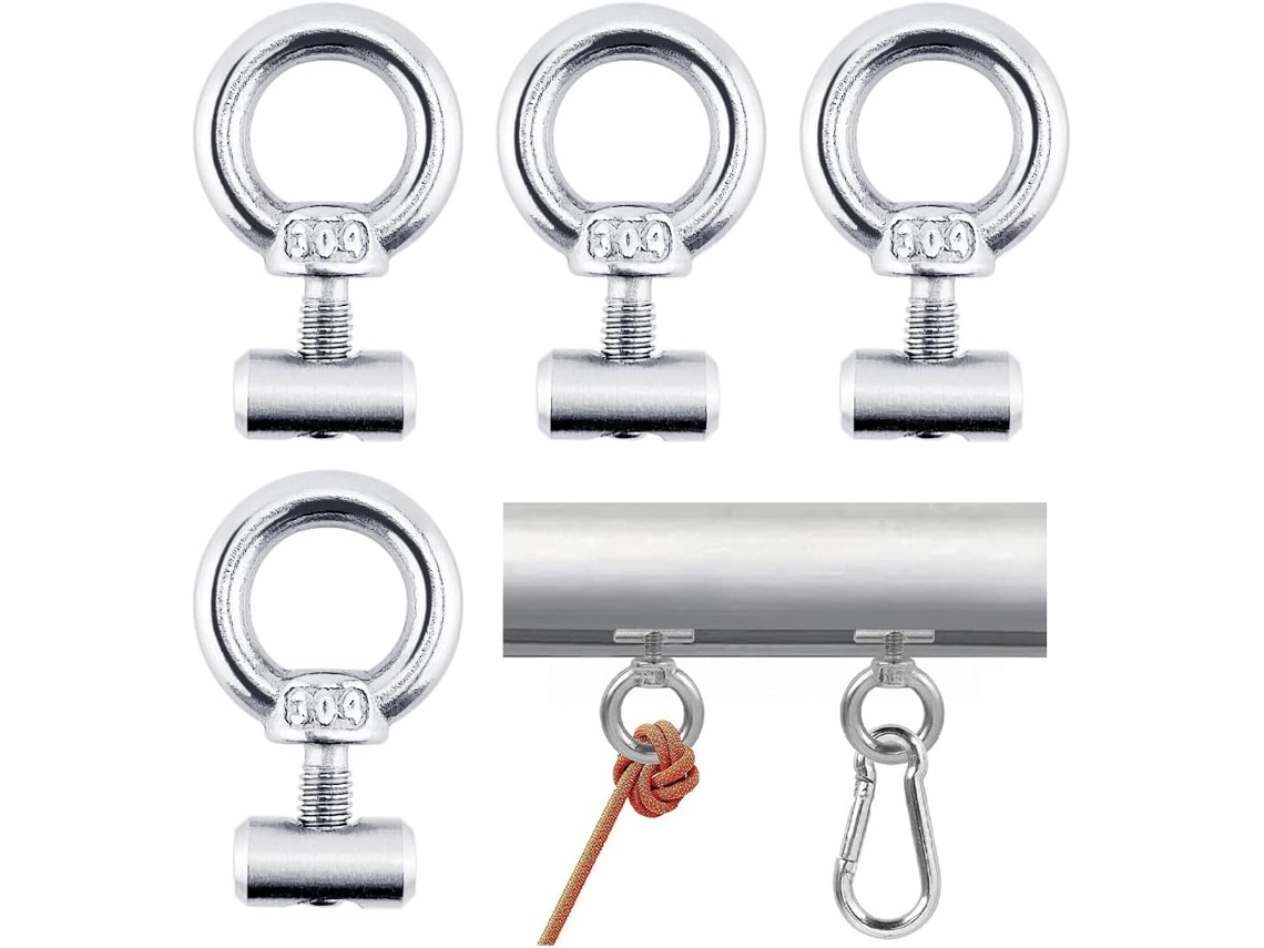 Batentes de Aço Inoxidável para Barra de Toldo, Peças e Acessórios para Autocaravanas, Vans, Barcos e Guarda-sóis