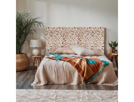 Cabeceira Em Madeira Entalhada 174x135cm Para Cama De Casal Juno