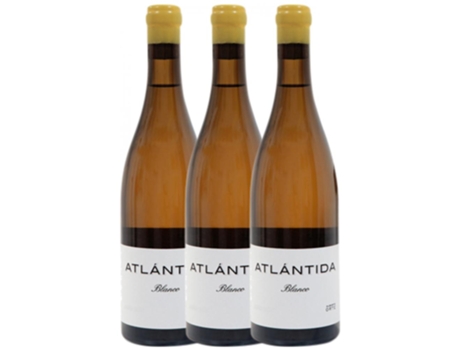 Vinos del Atlántico Atlantida Blanco Vijariego Branco Vino de la Tierra de Cádiz Crianza 75 cl (Caixa de 3 unidades)