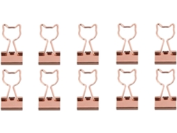Kit Aboofan com 10 prendedores de mesa de metal, fixação extra forte e fáceis de remover para trabalhos escolares.
