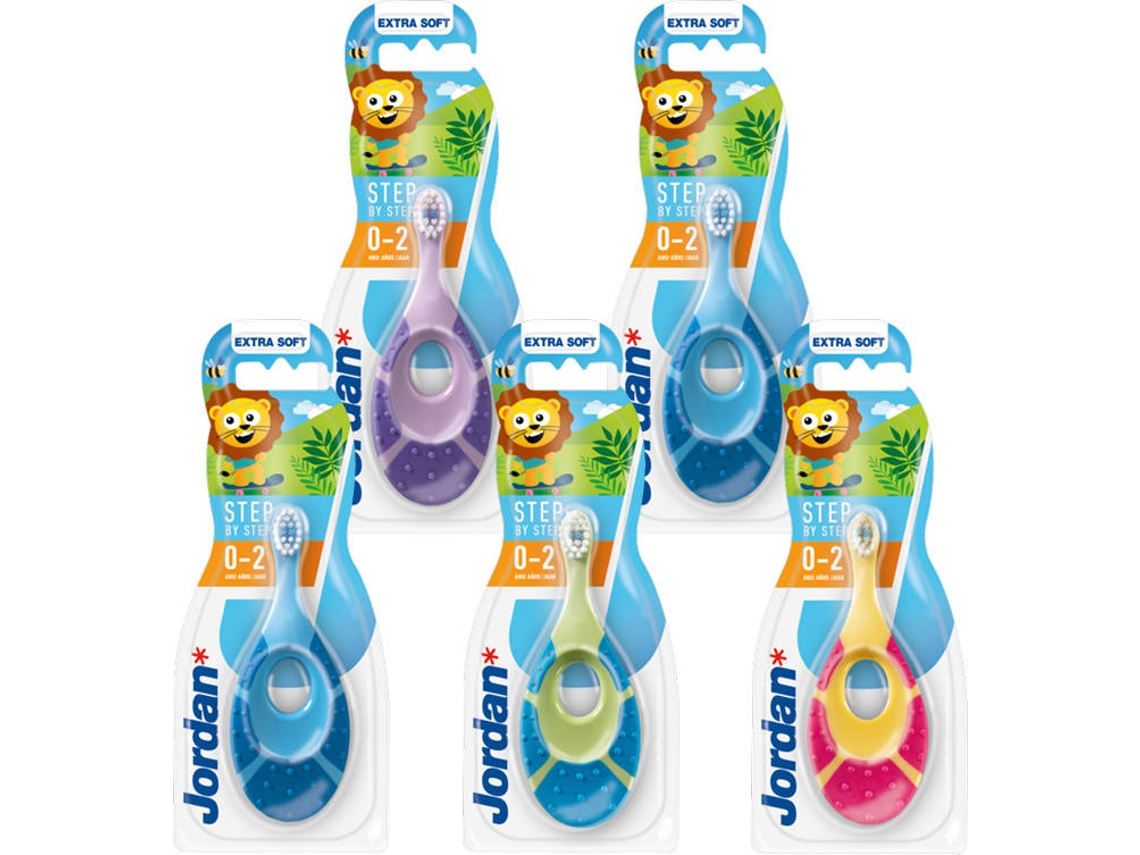 Pack de 5 Escovas de Dentes JORDAN STEP 1 Criança (0-2 anos)