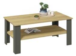 Mesa de centro Disalo em madeira, 100x55