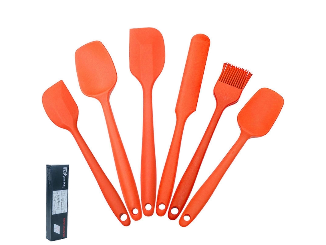Kit Com 6 Espátulas De Silicone Para Cozinha